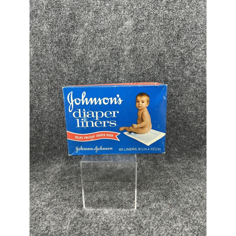 Vintage Johnson & Johnson NIB Baby Diaper Liners For Cloth Diapers Movie TV Prop